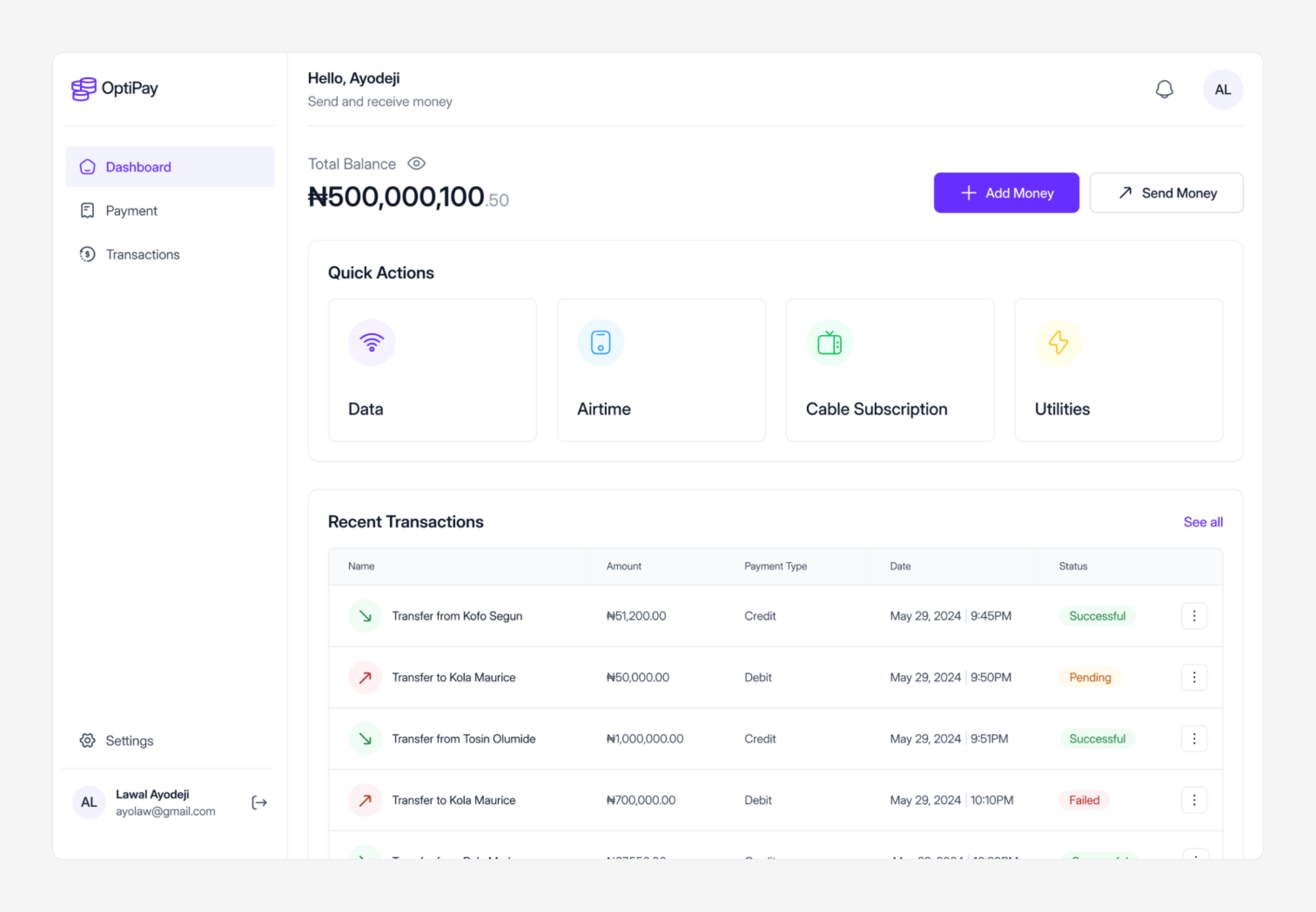 Optipay: Improving user experience in digital payments